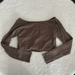 Brandy Melville Chocolate Brown Crop Top